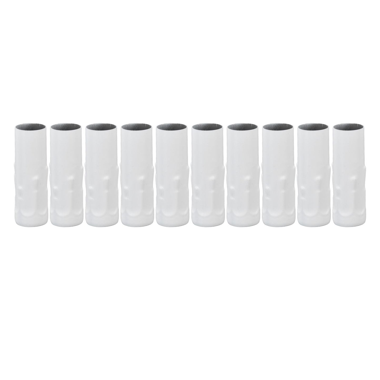 10Pcs E14 Metal Tube for Candle Lamp Holder Lamp Base Lighting Accessories 25x80mm White