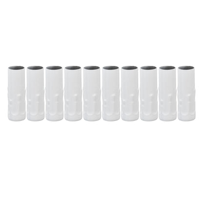 10Pcs E14 Metal Tube for Candle Lamp Holder Lamp Base Lighting Accessories 25x80mm White
