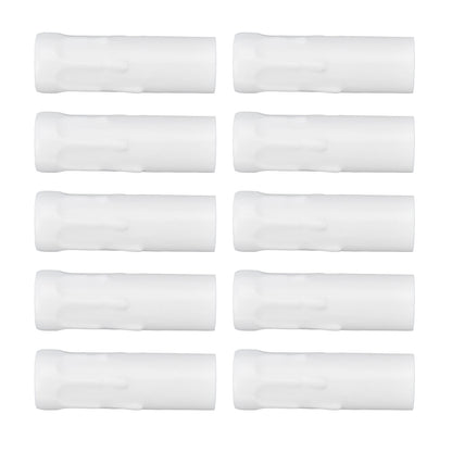 10Pcs E14 Metal Tube for Candle Lamp Holder Lamp Base Lighting Accessories 25x80mm White