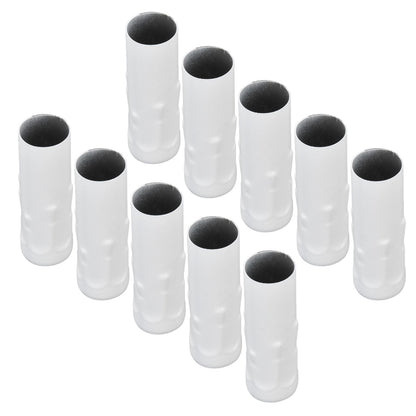 10Pcs E14 Metal Tube for Candle Lamp Holder Lamp Base Lighting Accessories 25x80mm White