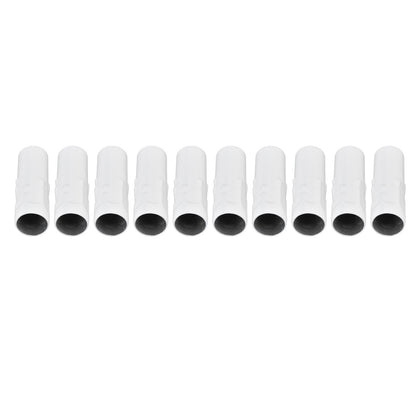 10Pcs E14 Metal Tube for Candle Lamp Holder Lamp Base Lighting Accessories 25x80mm White