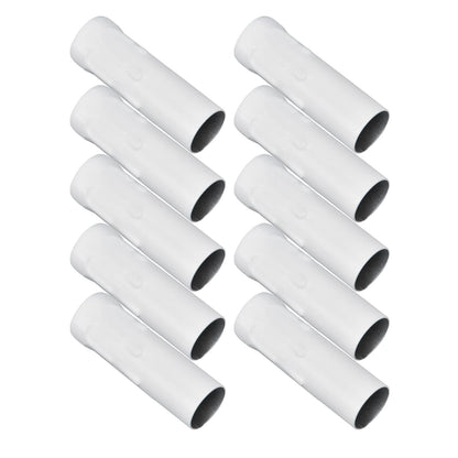 10Pcs E14 Metal Tube for Candle Lamp Holder Lamp Base Lighting Accessories 25x80mm White