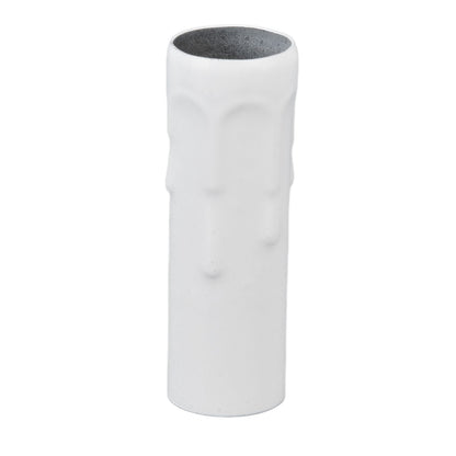 10Pcs E14 Metal Tube for Candle Lamp Holder Lamp Base Lighting Accessories 25x80mm White