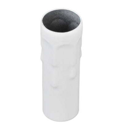 10Pcs E14 Metal Tube for Candle Lamp Holder Lamp Base Lighting Accessories 25x80mm White