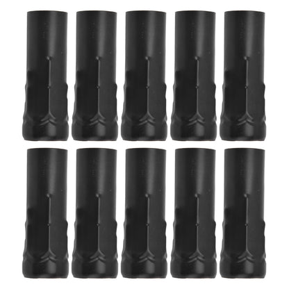 10Pcs E14 Metal Tube for Candle Lamp Holder Lamp Base Lighting Accessories 25x80mm Black