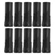 10Pcs E14 Metal Tube for Candle Lamp Holder Lamp Base Lighting Accessories 25x80mm Black