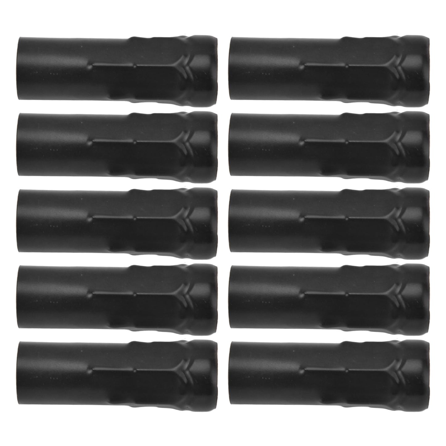 10Pcs E14 Metal Tube for Candle Lamp Holder Lamp Base Lighting Accessories 25x80mm Black