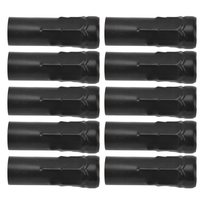 10Pcs E14 Metal Tube for Candle Lamp Holder Lamp Base Lighting Accessories 25x80mm Black