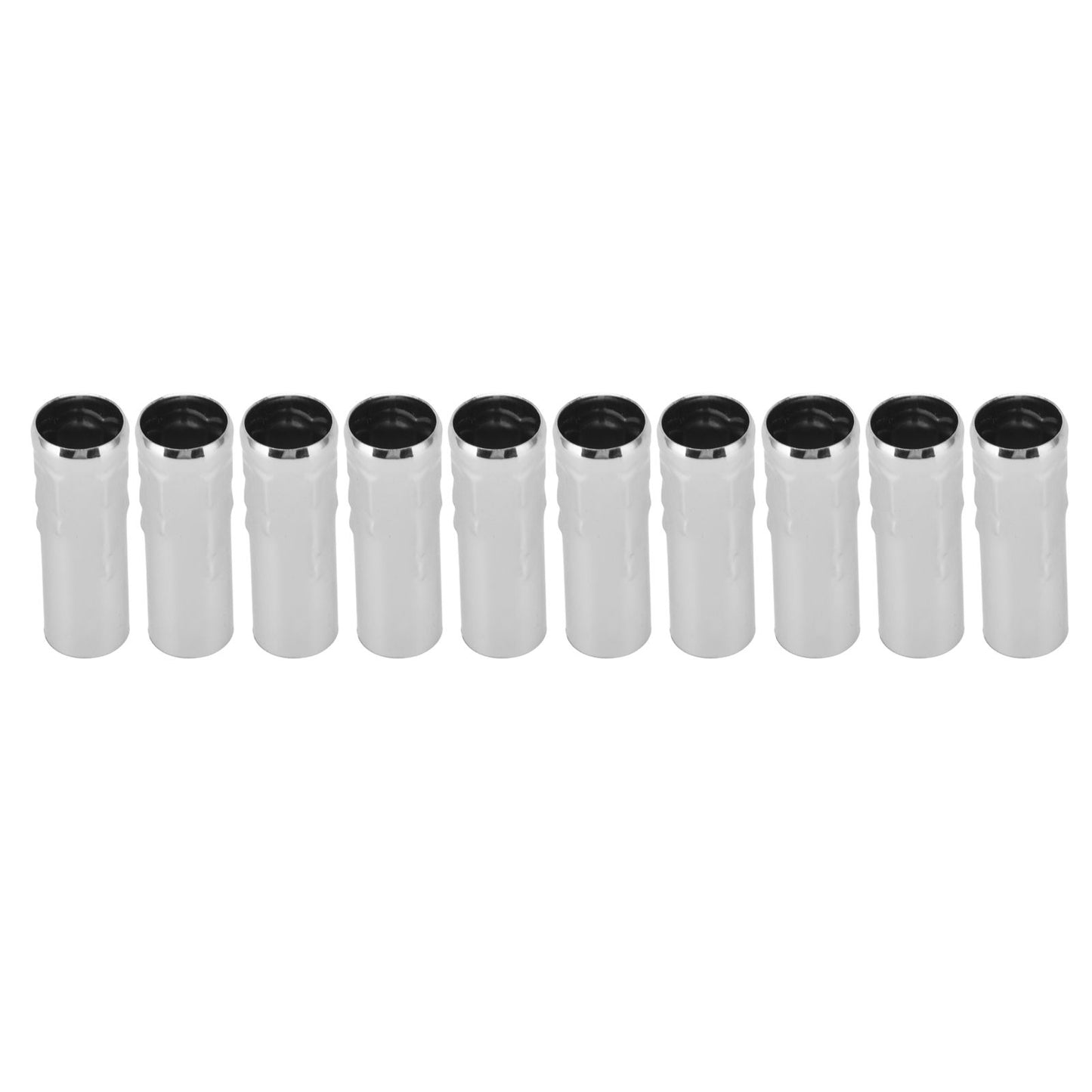 10Pcs E14 Metal Tube for Candle Lamp Holder Lamp Base Lighting Accessories 25x80mm Chrome