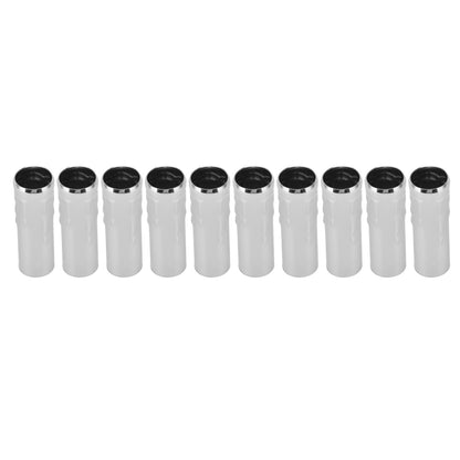 10Pcs E14 Metal Tube for Candle Lamp Holder Lamp Base Lighting Accessories 25x80mm Chrome