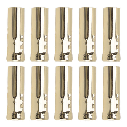 10Pcs E14 Metal Tube for Candle Lamp Holder Lamp Base Lighting Accessories 25x80mm Gold