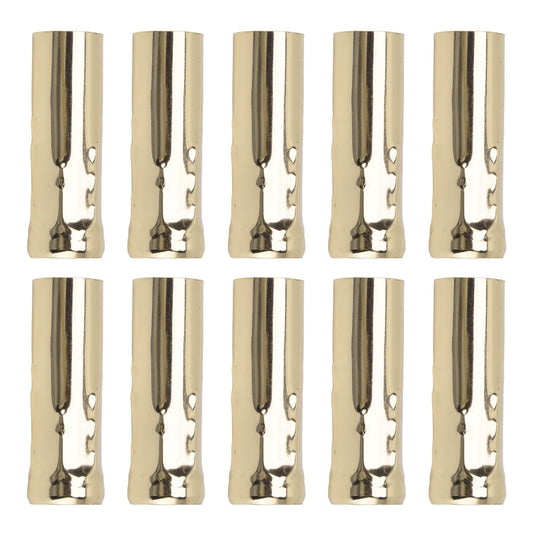 10Pcs E14 Metal Tube for Candle Lamp Holder Lamp Base Lighting Accessories 25x80mm Gold