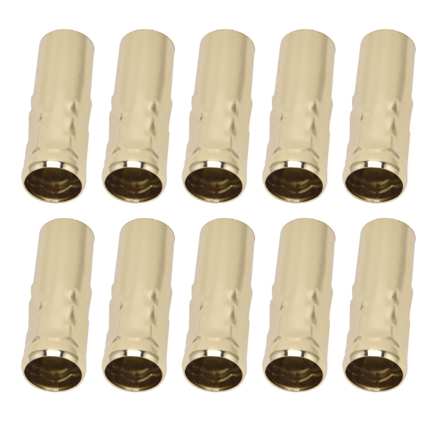 10Pcs E14 Metal Tube for Candle Lamp Holder Lamp Base Lighting Accessories 25x80mm Gold