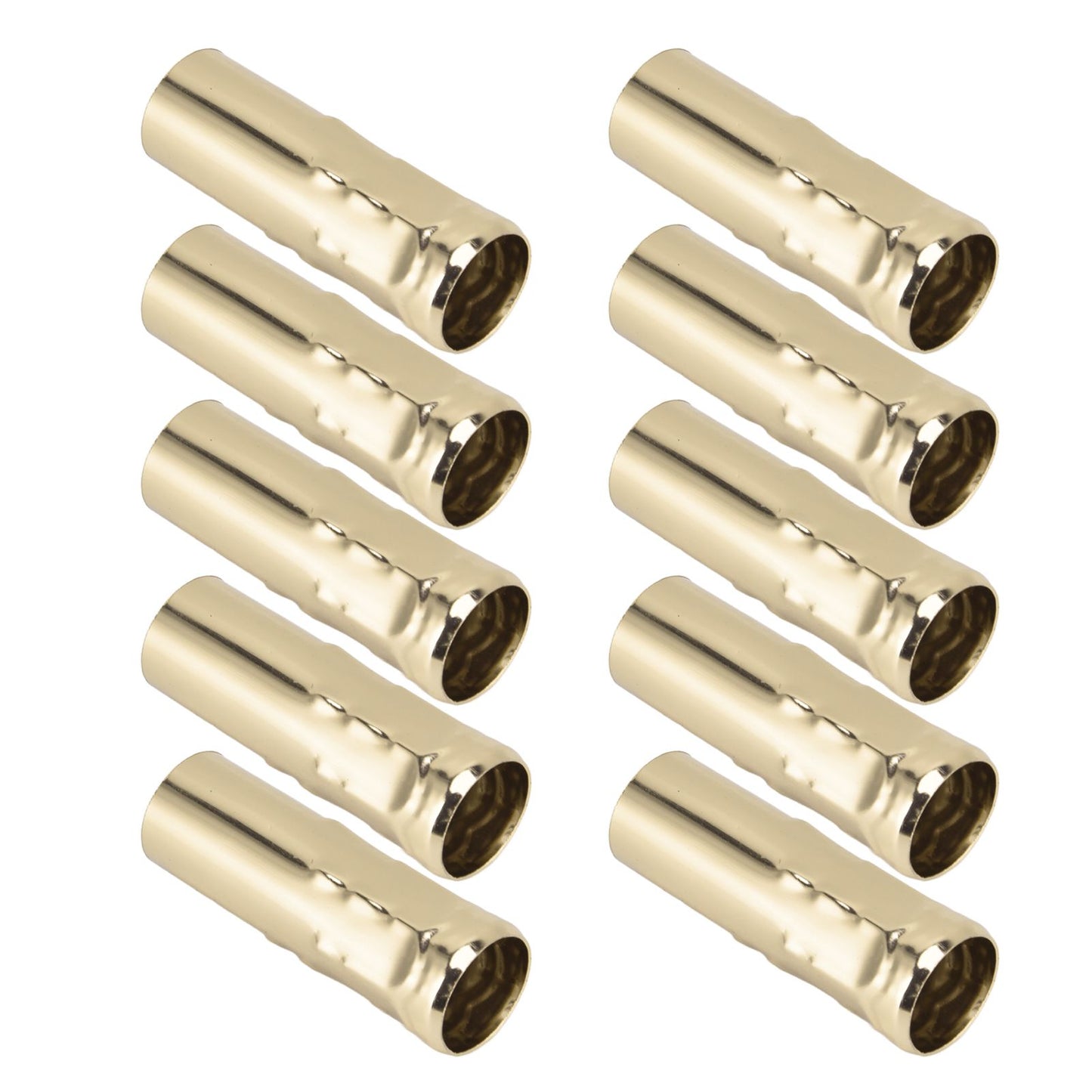 10Pcs E14 Metal Tube for Candle Lamp Holder Lamp Base Lighting Accessories 25x80mm Gold
