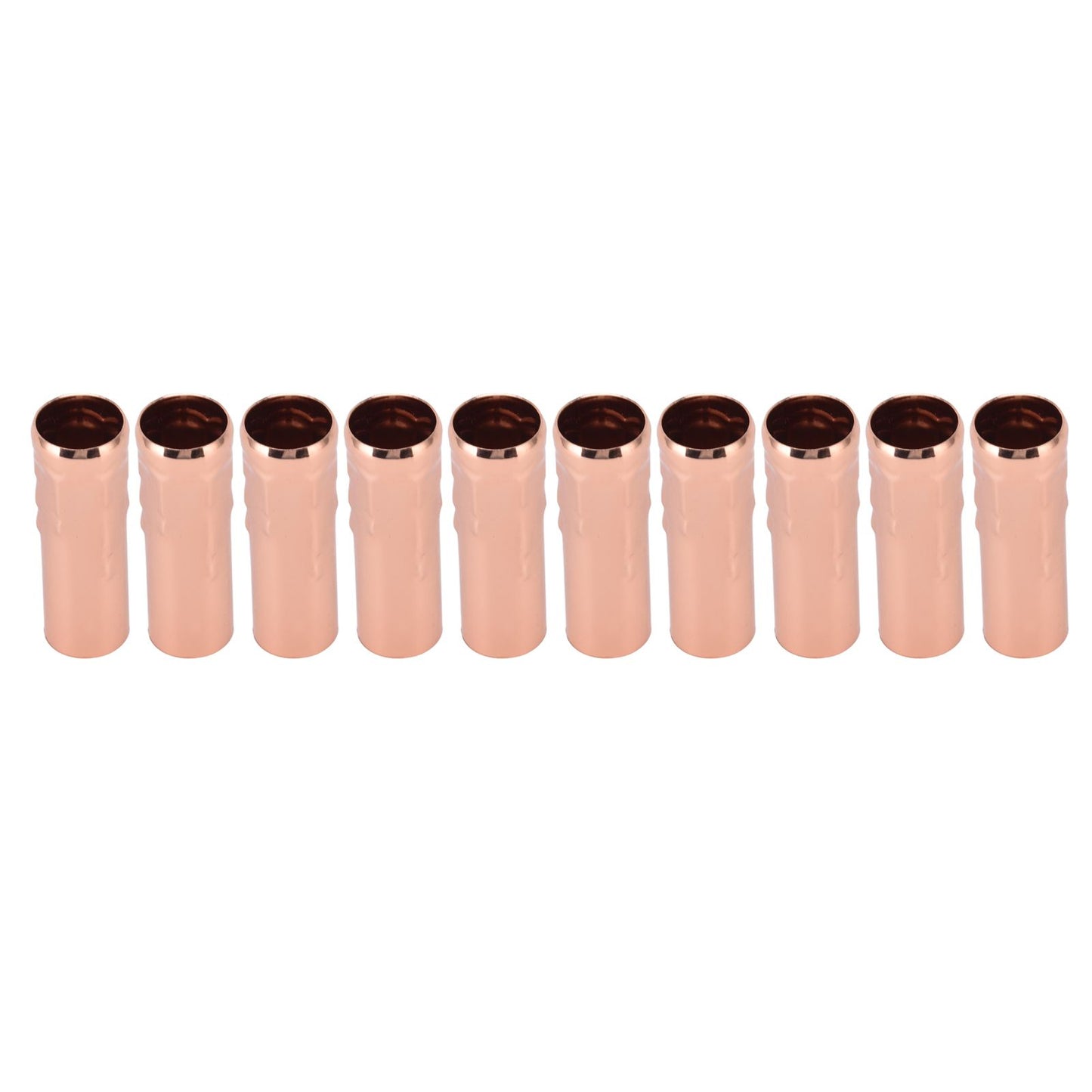 10Pcs E14 Metal Tube for Candle Lamp Holder Lamp Base Lighting Accessories 25x80mm Rose Gold
