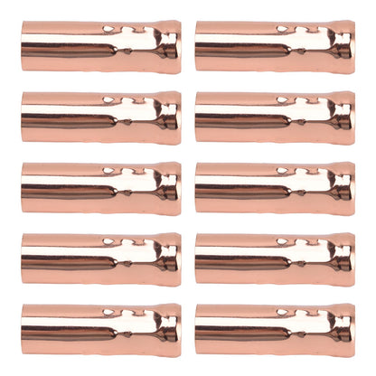 10Pcs E14 Metal Tube for Candle Lamp Holder Lamp Base Lighting Accessories 25x80mm Rose Gold