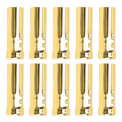 10Pcs E14 Metal Tube for Candle Lamp Holder Lamp Base Lighting Accessories 25x80mm Electrophoresis Gold