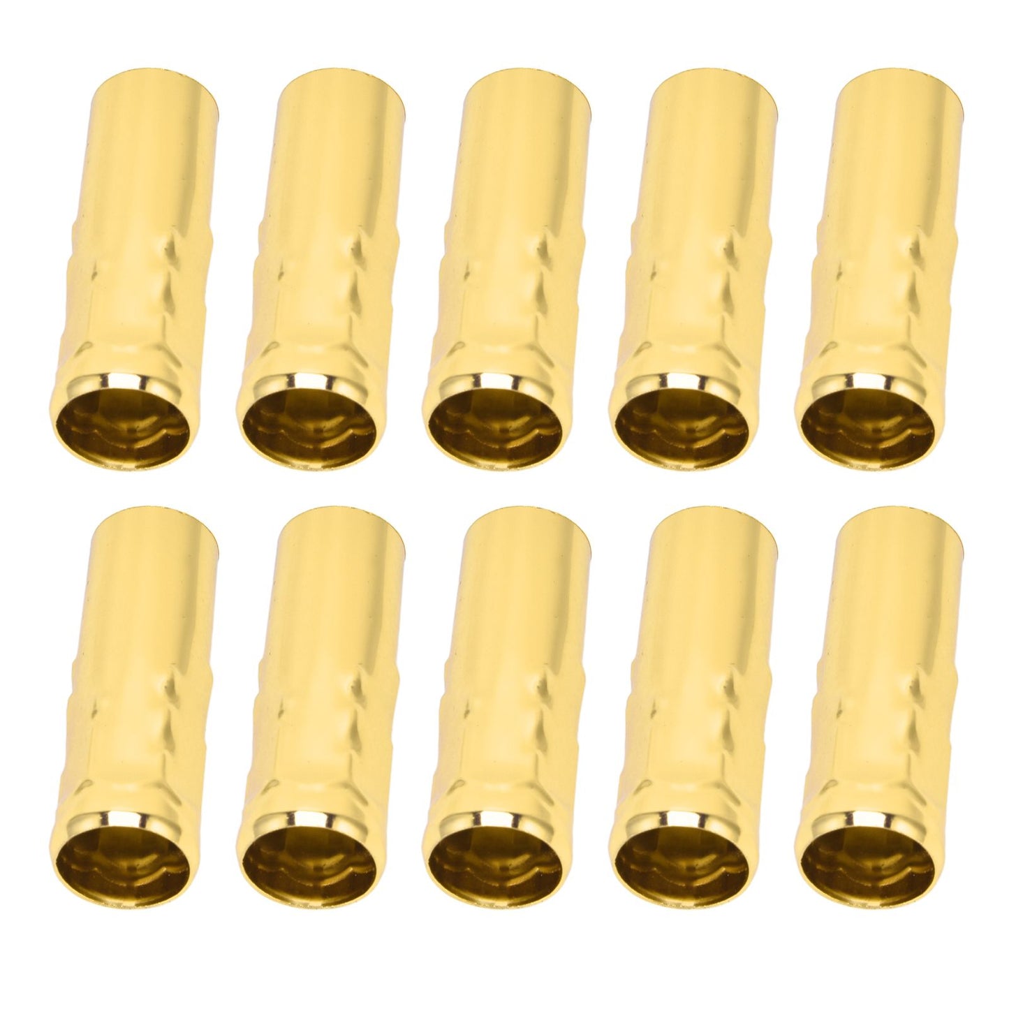 10Pcs E14 Metal Tube for Candle Lamp Holder Lamp Base Lighting Accessories 25x80mm Electrophoresis Gold