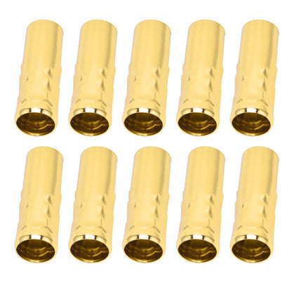 10Pcs E14 Metal Tube for Candle Lamp Holder Lamp Base Lighting Accessories 25x80mm Electrophoresis Gold