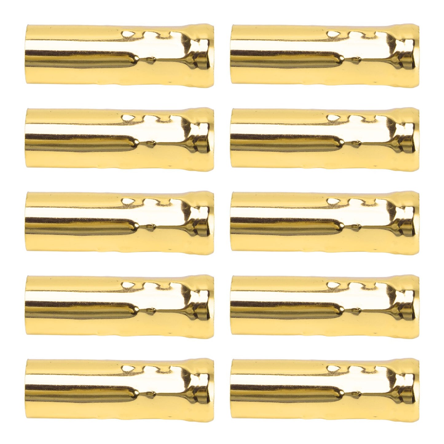 10Pcs E14 Metal Tube for Candle Lamp Holder Lamp Base Lighting Accessories 25x80mm Electrophoresis Gold