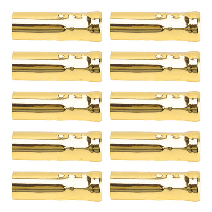10Pcs E14 Metal Tube for Candle Lamp Holder Lamp Base Lighting Accessories 25x80mm Electrophoresis Gold