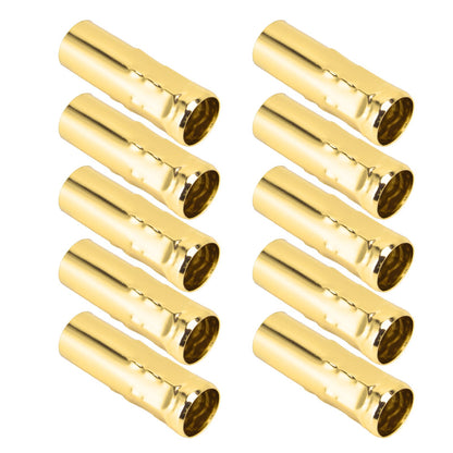 10Pcs E14 Metal Tube for Candle Lamp Holder Lamp Base Lighting Accessories 25x80mm Electrophoresis Gold