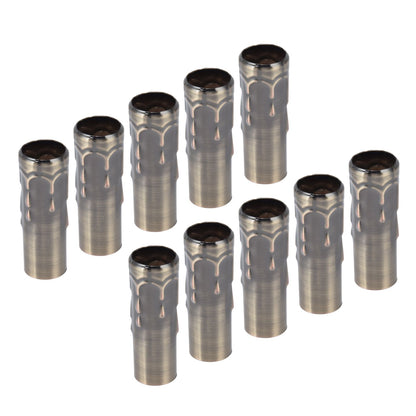 10Pcs E14 Metal Tube for Candle Lamp Holder Lamp Base Lighting Accessories 25x80mm Bronze