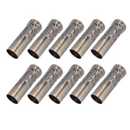 10Pcs E14 Metal Tube for Candle Lamp Holder Lamp Base Lighting Accessories 25x80mm Bronze