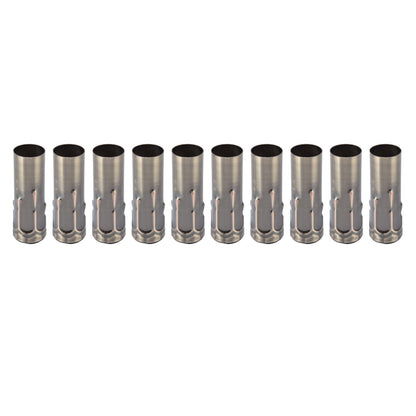 10Pcs E14 Metal Tube for Candle Lamp Holder Lamp Base Lighting Accessories 25x80mm Bronze