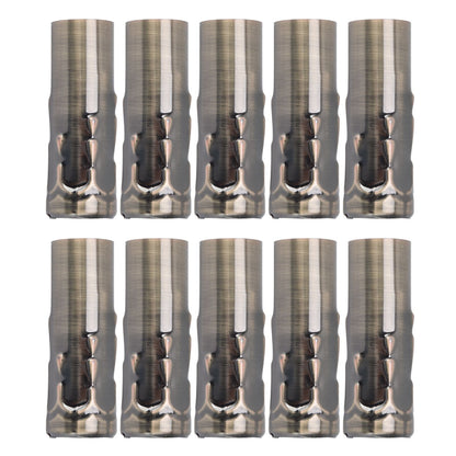 10Pcs E14 Metal Tube for Candle Lamp Holder Lamp Base Lighting Accessories 25x80mm Bronze