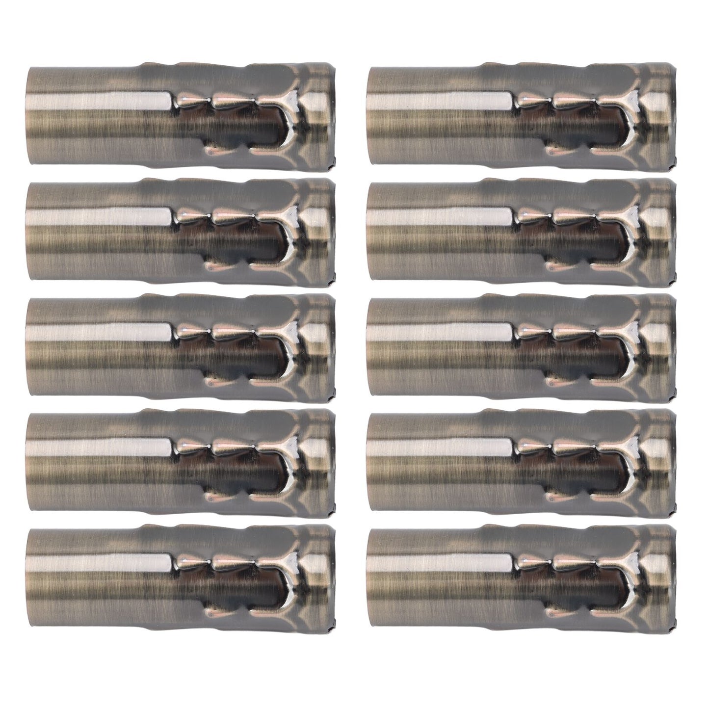 10Pcs E14 Metal Tube for Candle Lamp Holder Lamp Base Lighting Accessories 25x80mm Bronze