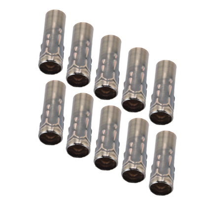 10Pcs E14 Metal Tube for Candle Lamp Holder Lamp Base Lighting Accessories 25x80mm Bronze