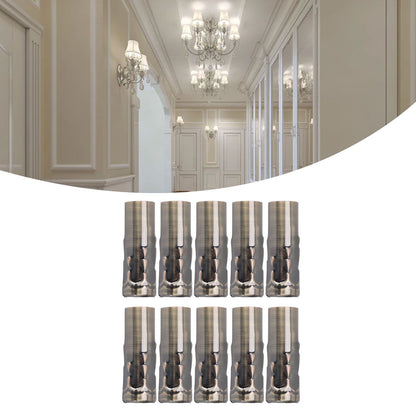 10Pcs E14 Metal Tube for Candle Lamp Holder Lamp Base Lighting Accessories 25x80mm Bronze