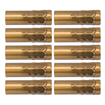10Pcs E14 Metal Tube for Candle Lamp Holder Lamp Base Lighting Accessories 25x80mm Gold Bronze