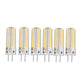 6Pcs GY6.35 LED Bulb 7W AC DC12V 700lm 72 LEDs 360 Degree LED Corn Light Bulb for Pendant Lamps Ceiling Lamps Warm Light(2700K-3000K)