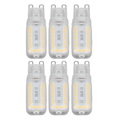 6pcs G9 LED Bulbs 7W Dimmable 360° Illumination Replacement Light Bulb for Wall Desk Cabinet Lamp Warm White 220-240V