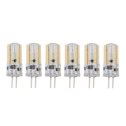 6Pcs GY6.35 LED Bulbs 5W AC 12V Warm White 2700 to 3000K White 6000 to 6500K 500LM 72LED Light Bulbs for Home Office Warm White