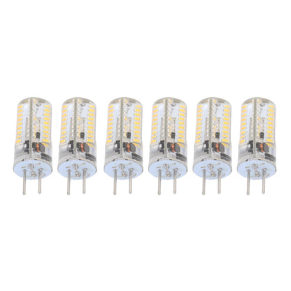 6Pcs GY6.35 LED Bulbs 5W AC 12V Warm White 2700 to 3000K White 6000 to 6500K 500LM 72LED Light Bulbs for Home Office Warm White