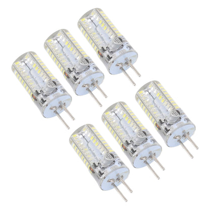 6Pcs GY6.35 LED Bulbs 5W AC 12V Warm White 2700 to 3000K White 6000 to 6500K 500LM 72LED Light Bulbs for Home Office Pure White