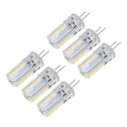 6Pcs GY6.35 LED Bulbs 5W AC 12V Warm White 2700 to 3000K White 6000 to 6500K 500LM 72LED Light Bulbs for Home Office Pure White