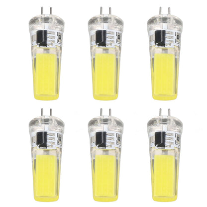 6 Pieces G4 LED Bulbs 9W Dimmable COB Lamp 500LM for Home Ceiling Landscape Chandelier Lamps 6500K White Light