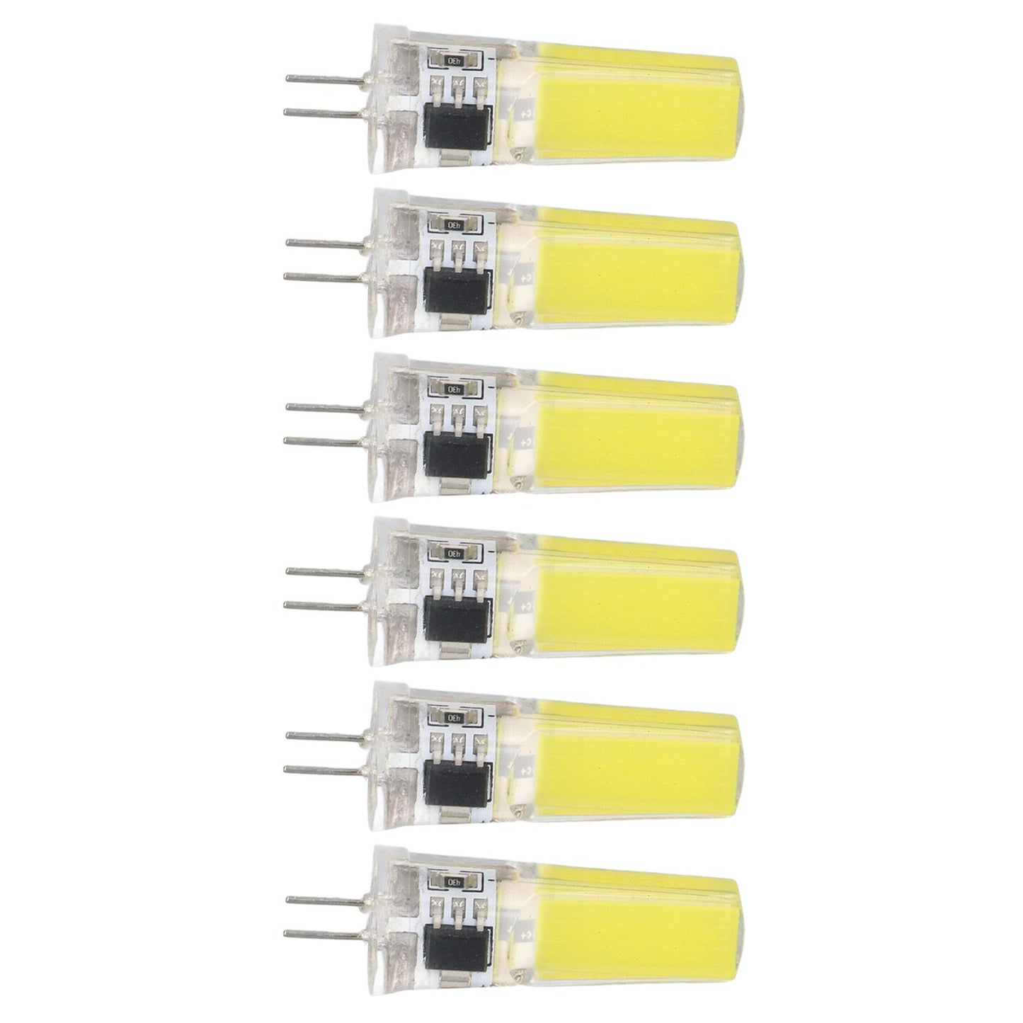 6 Pieces G4 LED Bulbs 9W Dimmable COB Lamp 500LM for Home Ceiling Landscape Chandelier Lamps 6500K White Light