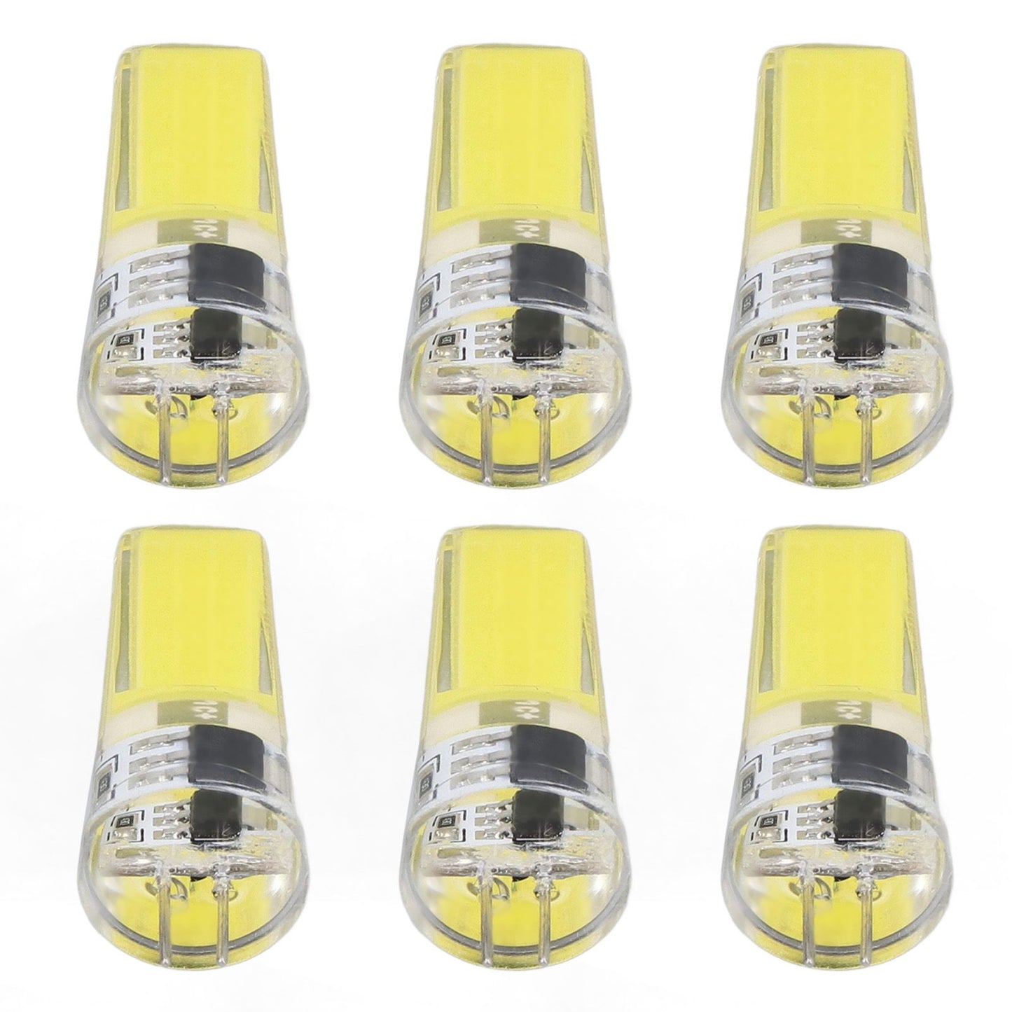 6 Pieces G4 LED Bulbs 9W Dimmable COB Lamp 500LM for Home Ceiling Landscape Chandelier Lamps 6500K White Light