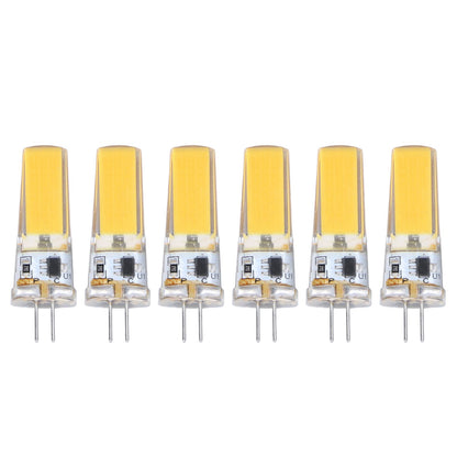 6 Pieces G4 LED Bulbs 9W Dimmable COB Lamp 500LM for Home Ceiling Landscape Chandelier Lamps 3000K Warm Light