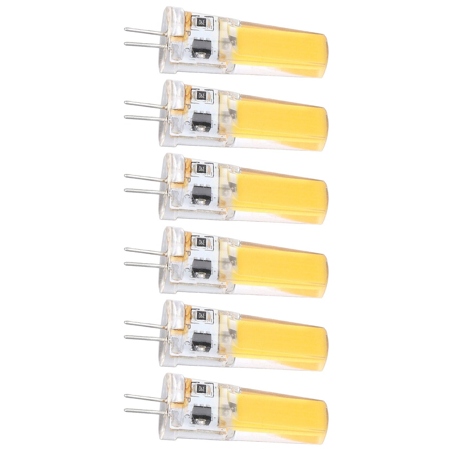 6 Pieces G4 LED Bulbs 9W Dimmable COB Lamp 500LM for Home Ceiling Landscape Chandelier Lamps 3000K Warm Light
