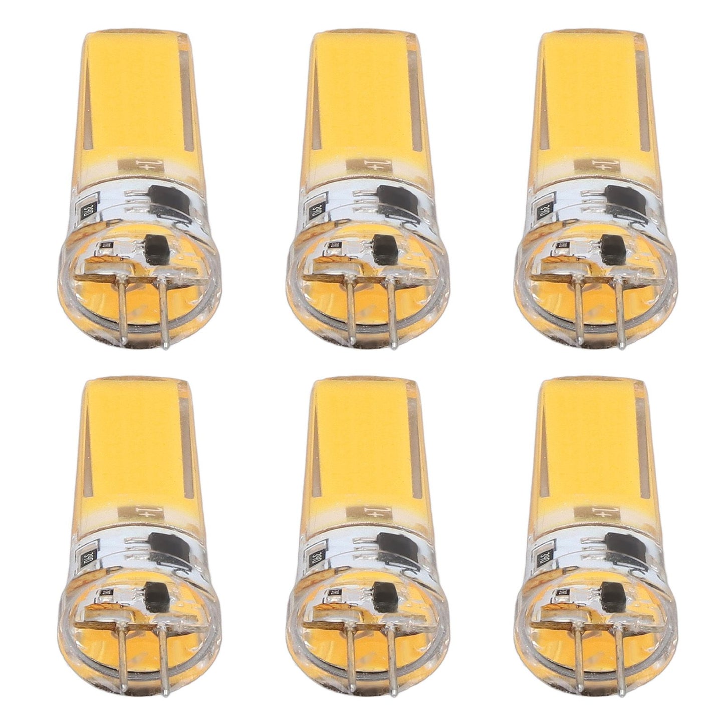 6 Pieces G4 LED Bulbs 9W Dimmable COB Lamp 500LM for Home Ceiling Landscape Chandelier Lamps 3000K Warm Light