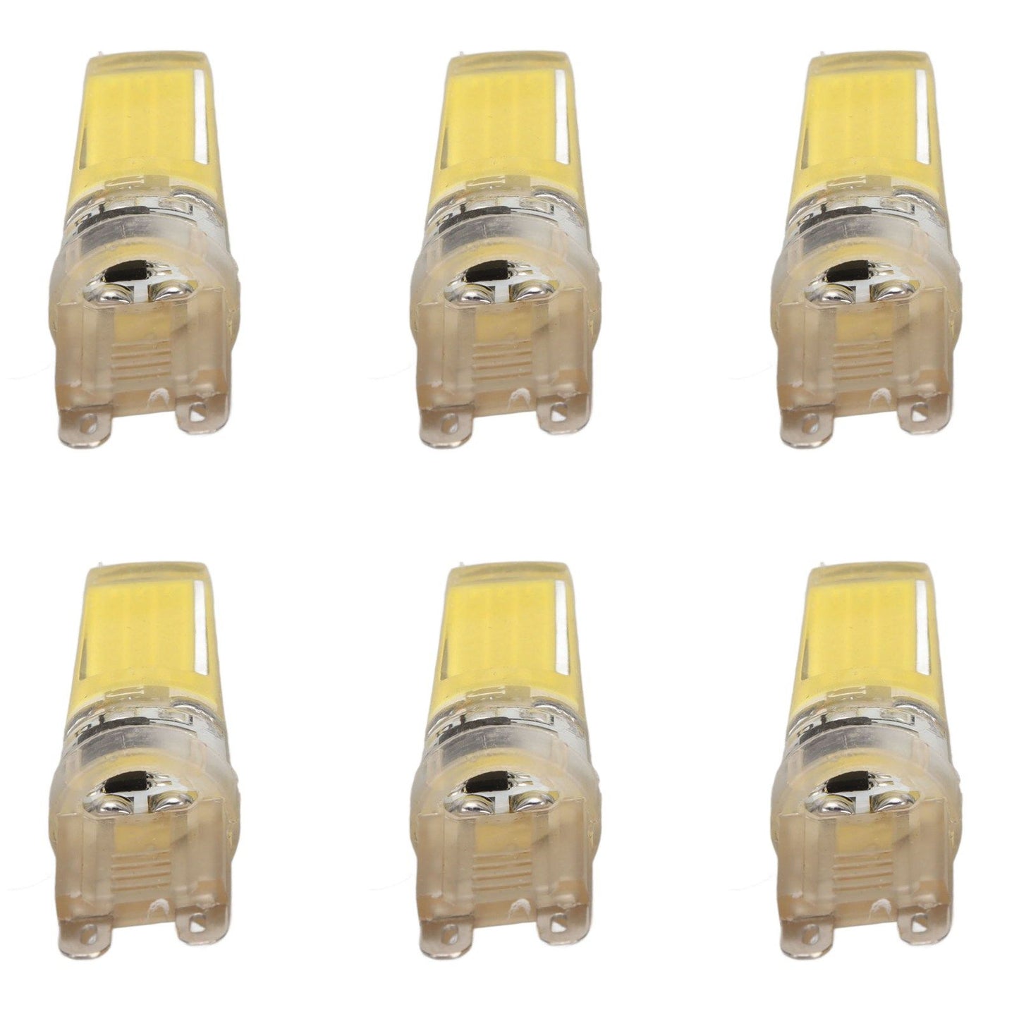 6pcs G9 LED Light Bulb COB Dimmable Professional G9 LED Bulb Replacement for Wall Lamps Table Lamps 220V White Light