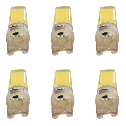 6pcs G9 LED Light Bulb COB Dimmable Professional G9 LED Bulb Replacement for Wall Lamps Table Lamps 220V White Light