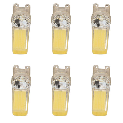 6pcs G9 LED Light Bulb COB Dimmable Professional G9 LED Bulb Replacement for Wall Lamps Table Lamps 220V White Light