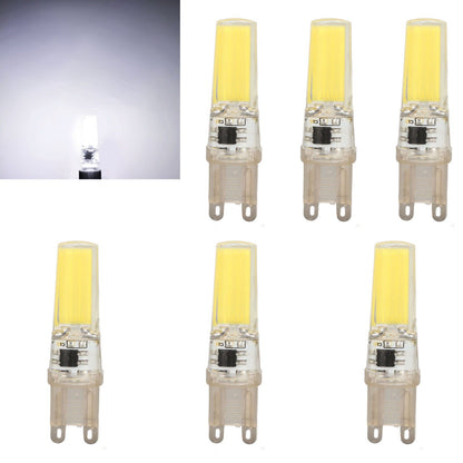 6pcs G9 LED Light Bulb COB Dimmable Professional G9 LED Bulb Replacement for Wall Lamps Table Lamps 220V White Light